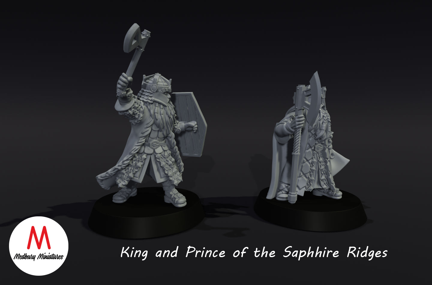 Zwerge des Königshauses von Saphire Ridges - Medbury Miniatures