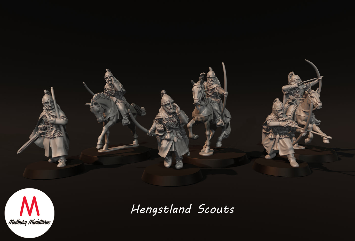 Hengstland Scouts zu Fuß und beritten - Medbury Miniatures