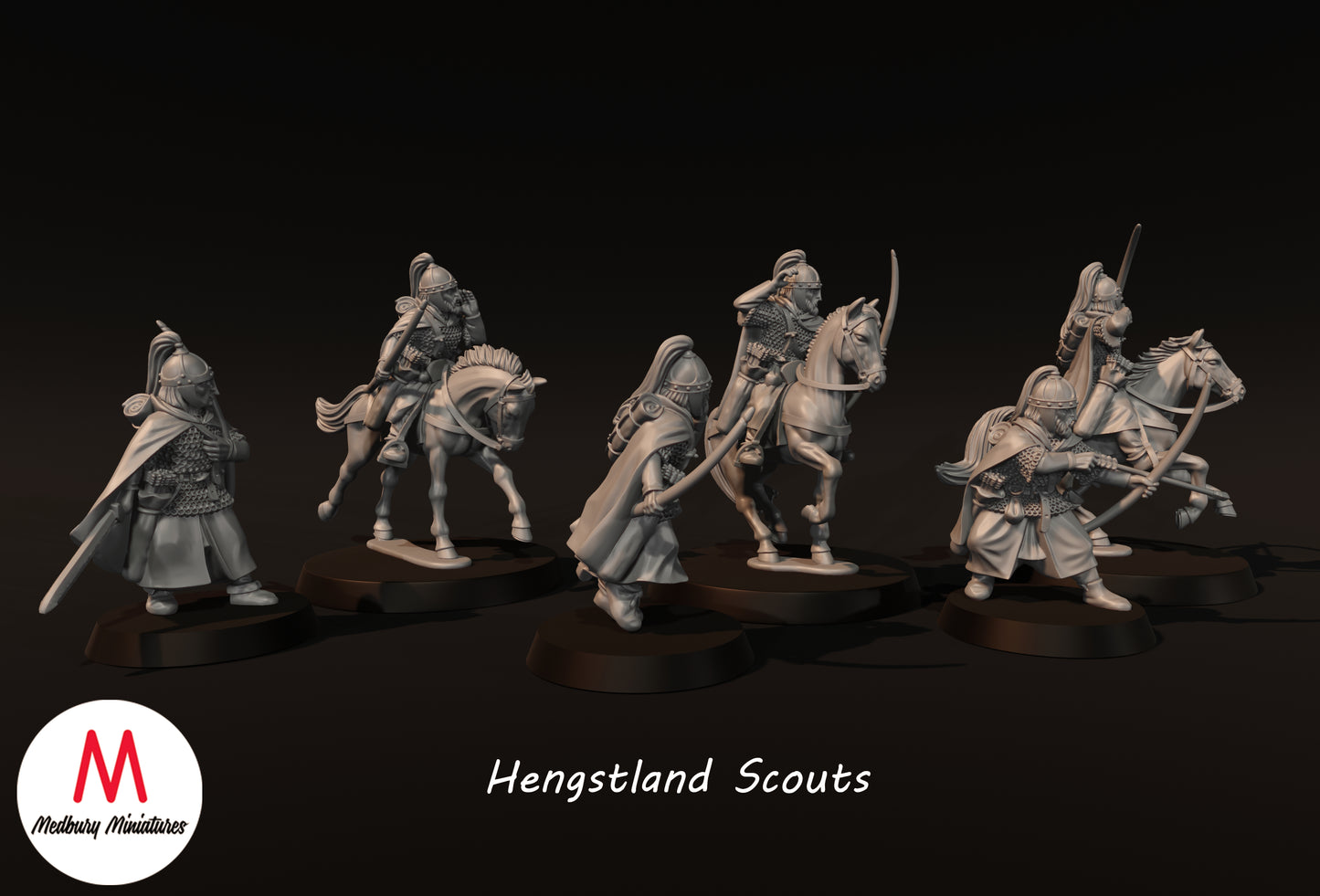 Hengstland Scouts zu Fuß und beritten - Medbury Miniatures