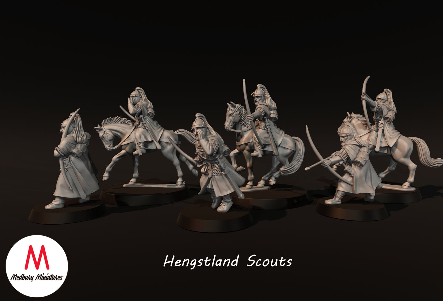 Hengstland Scouts zu Fuß und beritten - Medbury Miniatures