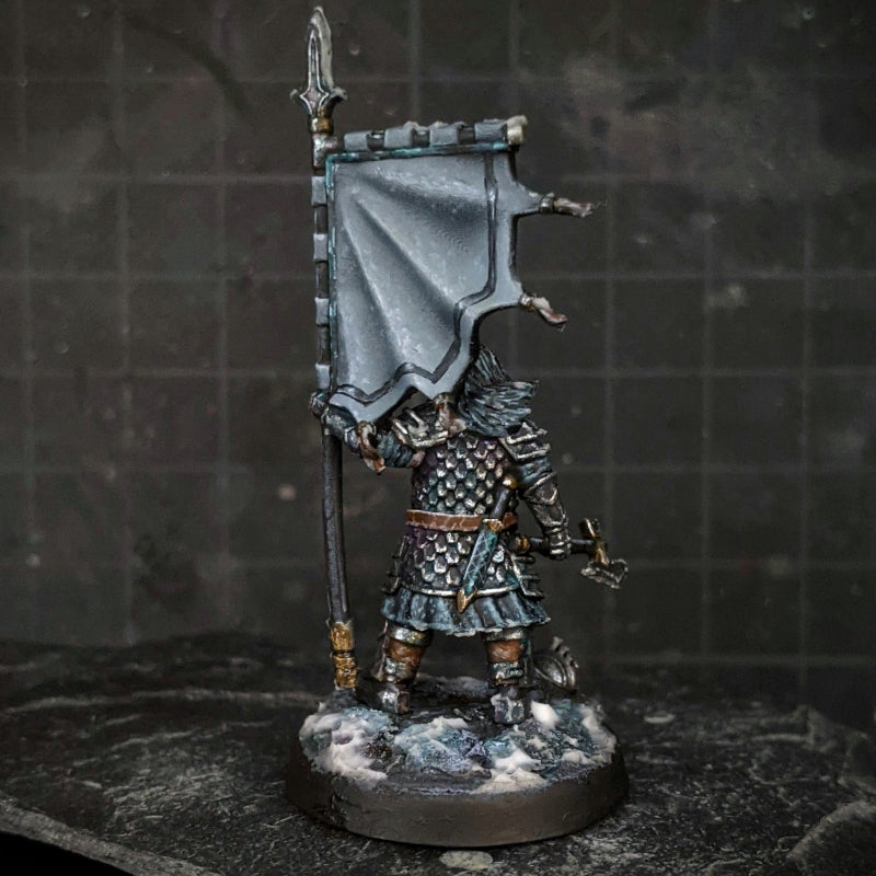 Silver Goat Dwarf Banner - Davale Games