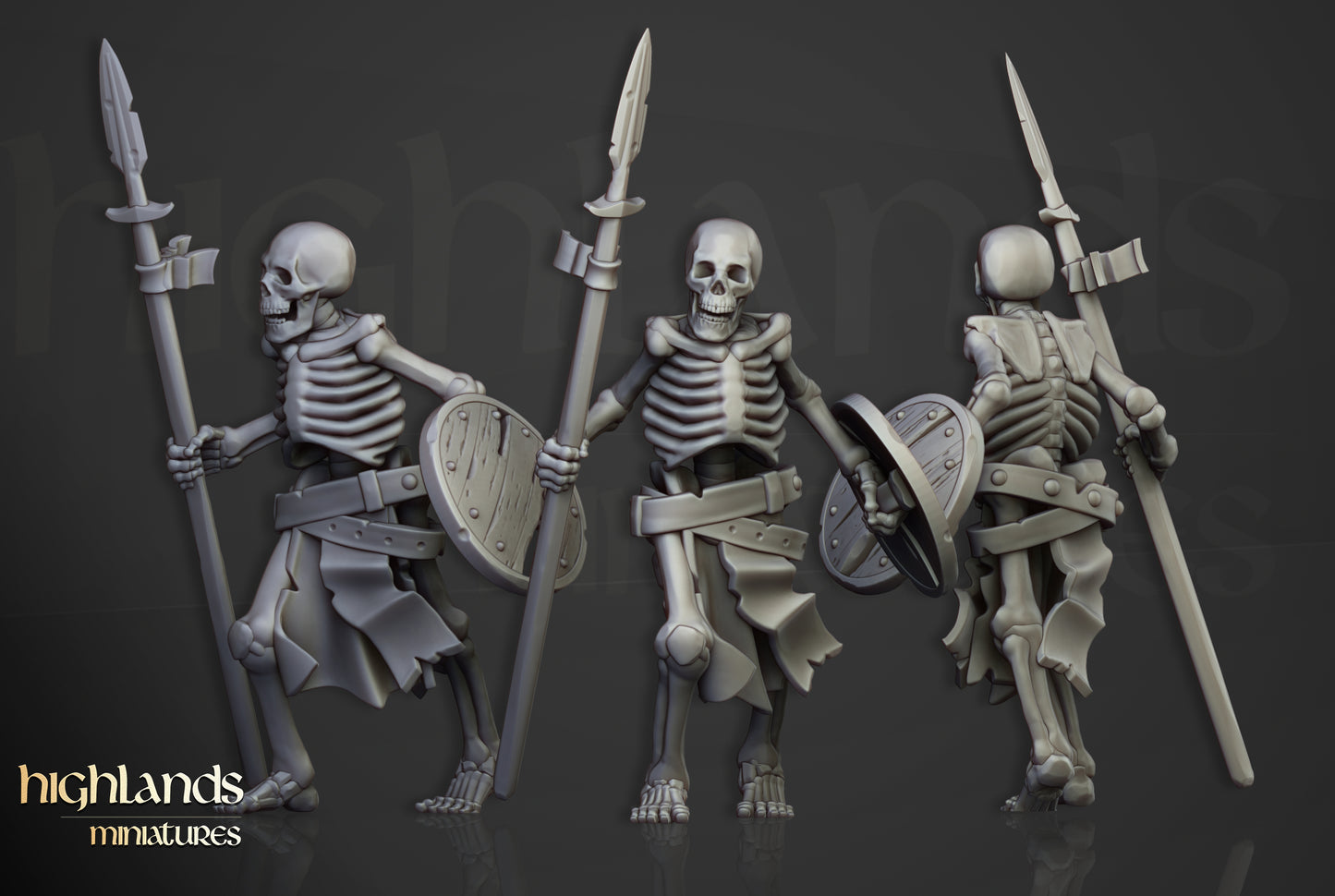 Skeleton Warriors Unit - Highlands Miniatures