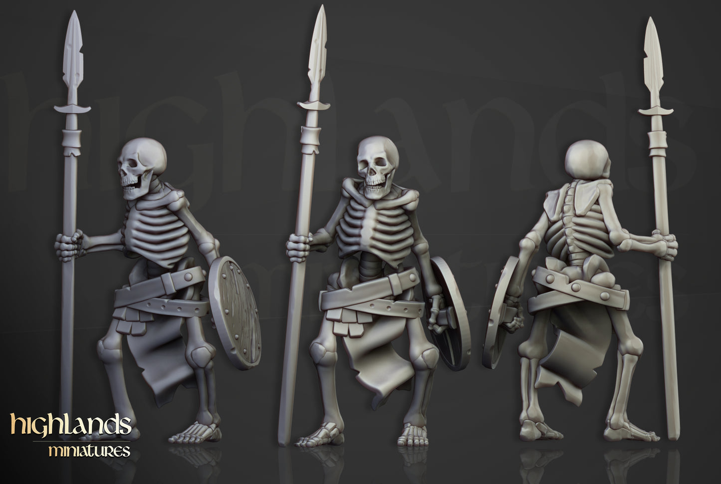 Skeleton Warriors Unit - Highlands Miniatures