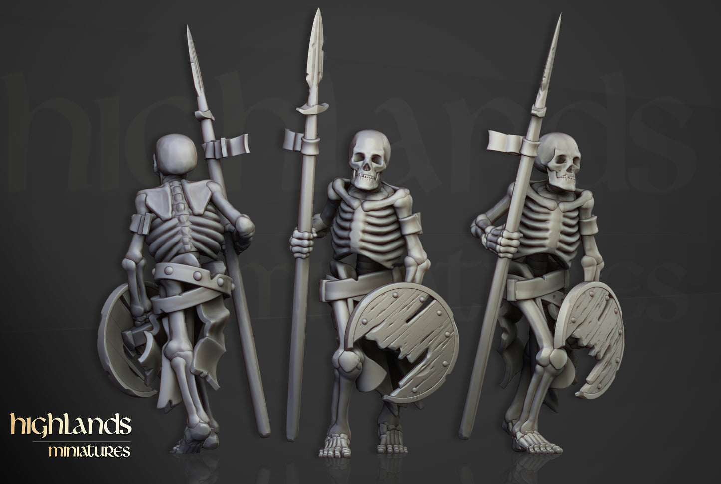 Skeleton Warriors Unit - Highlands Miniatures