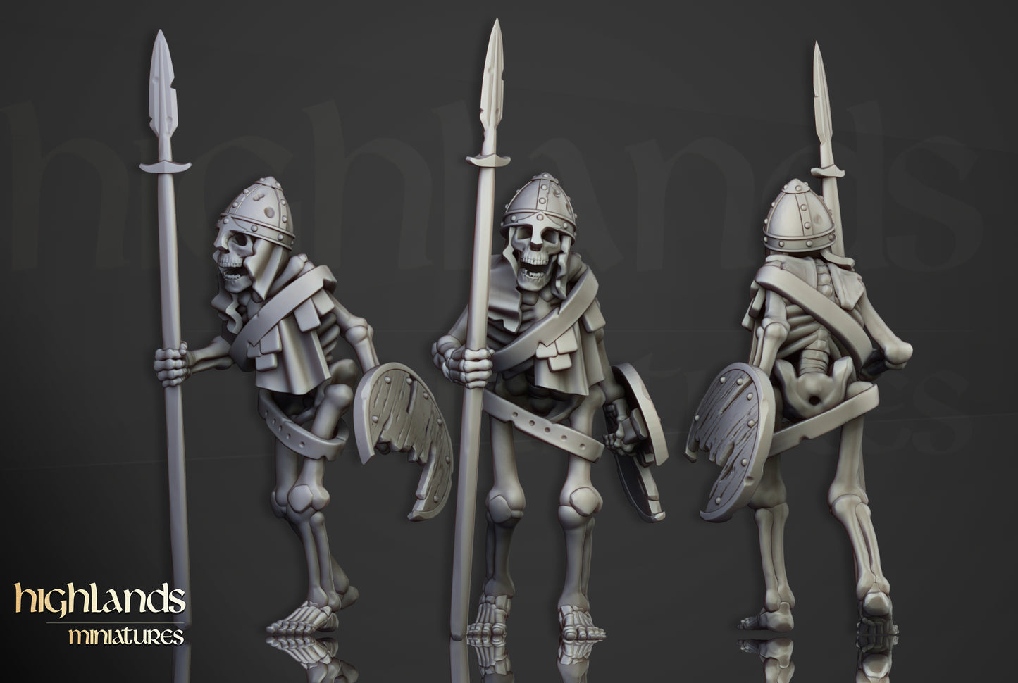 Skeleton Warriors Unit - Highlands Miniatures