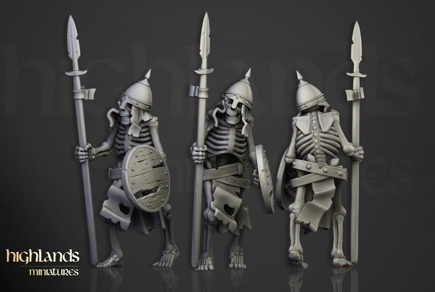 Skeleton Warriors Unit - Highlands Miniatures