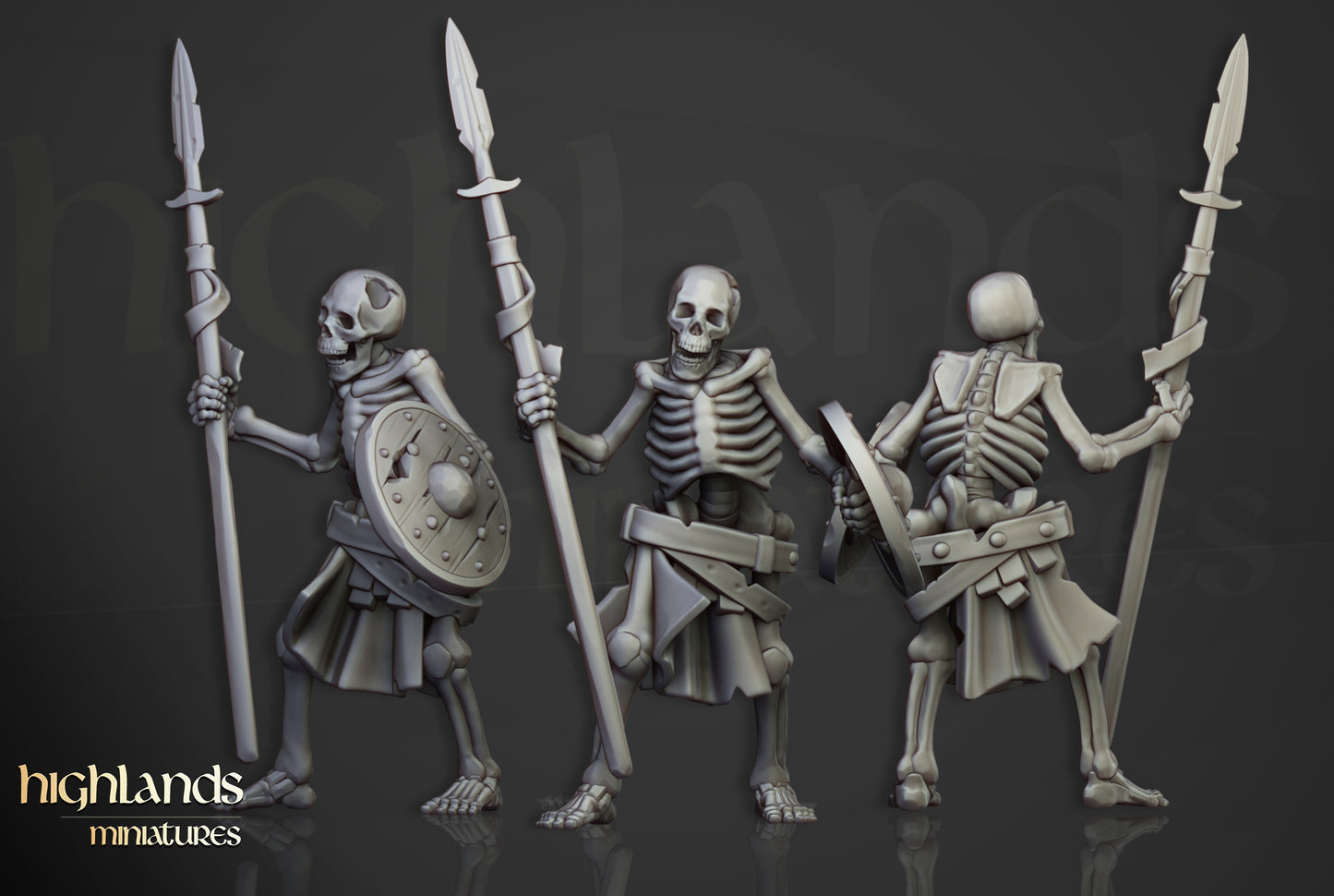 Skeleton Warriors Unit - Highlands Miniatures