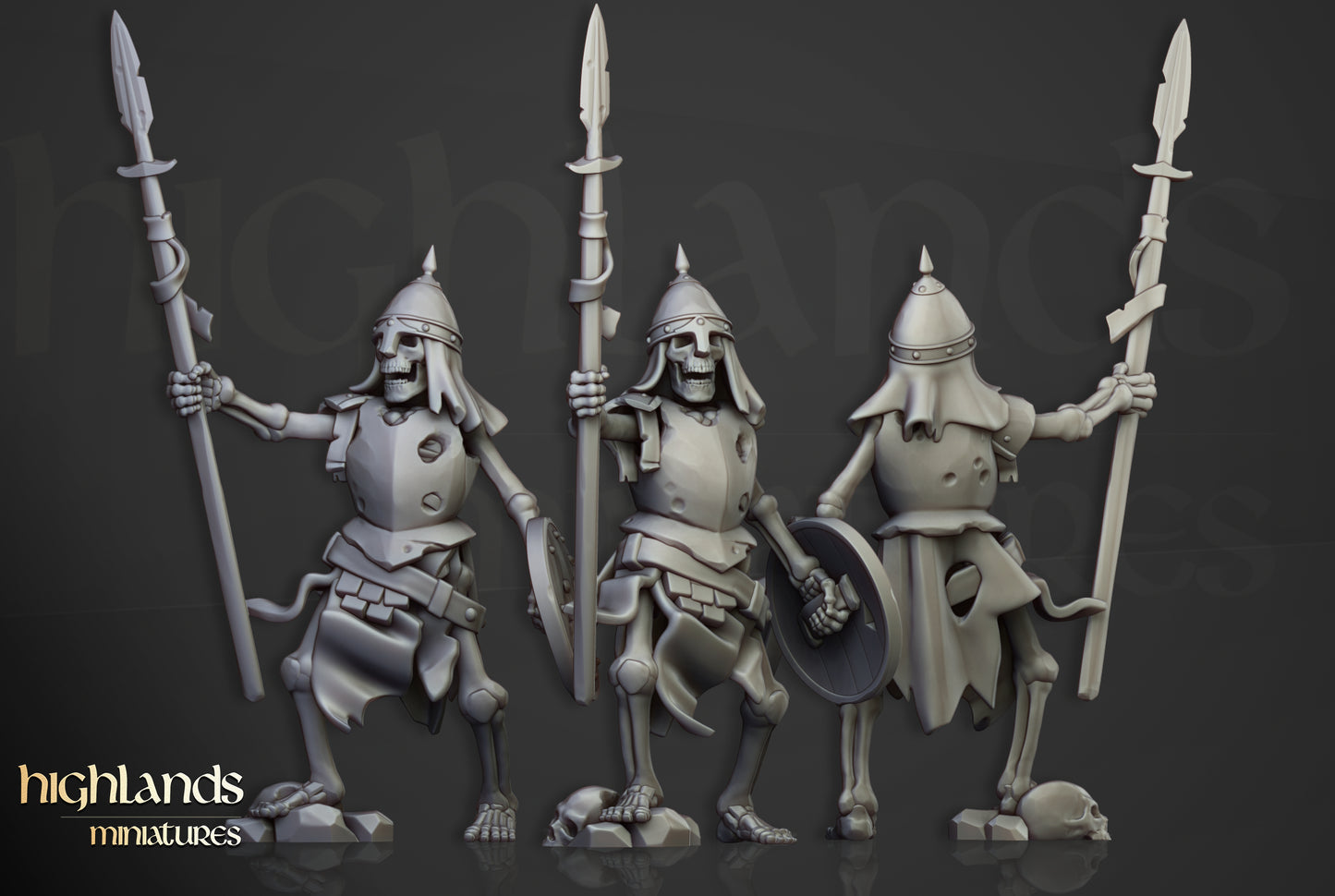 Skeleton Warriors Unit - Highlands Miniatures