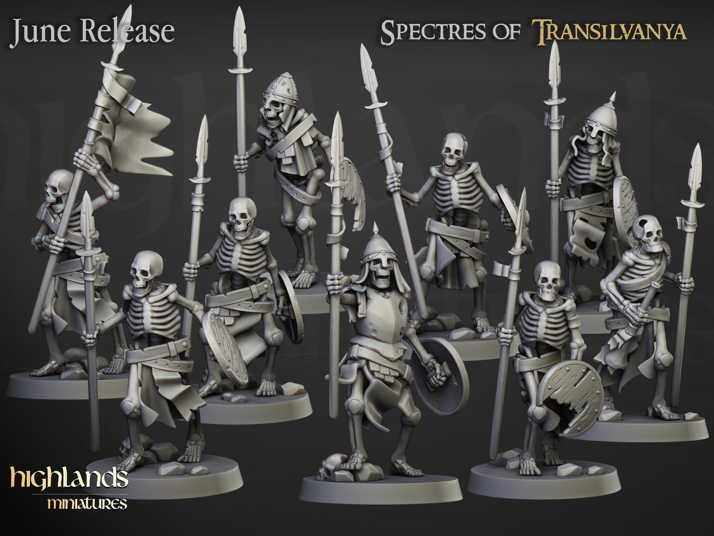 Skeleton Warriors Unit - Highlands Miniatures