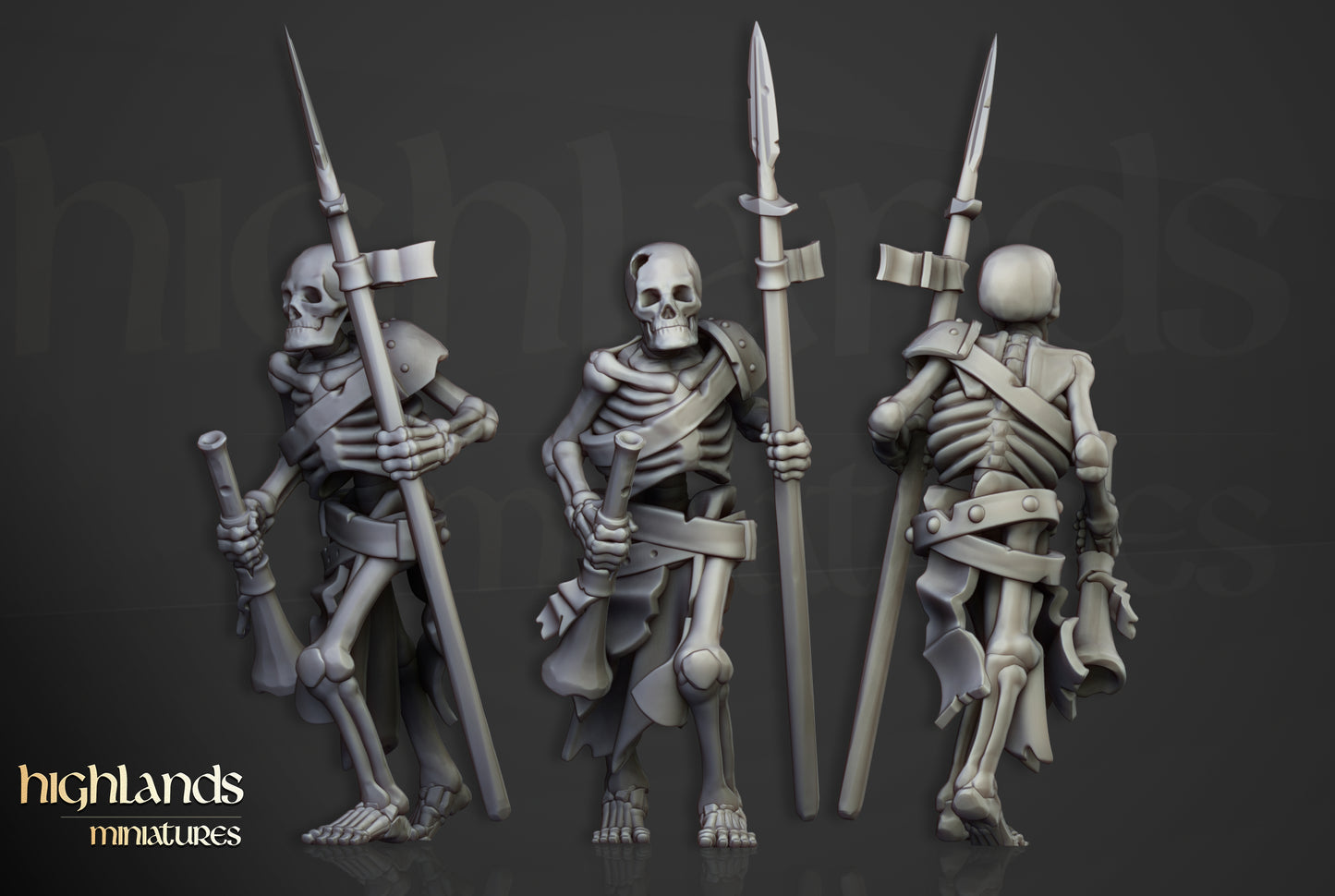 Skeleton Warriors Unit - Highlands Miniatures