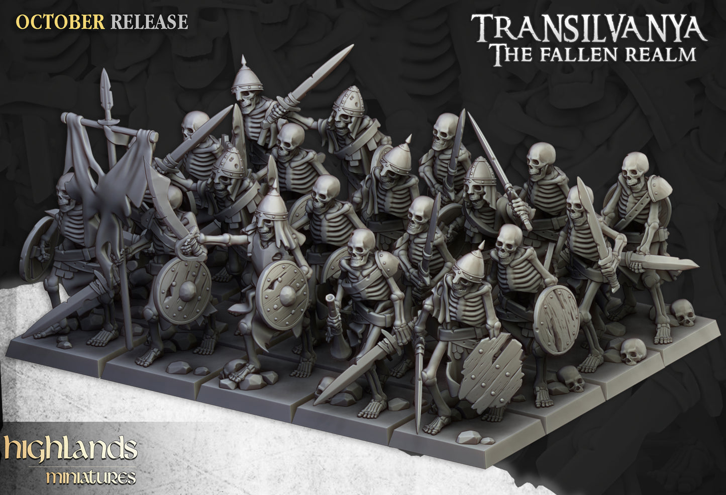 Skeleton Warriors with Swords Unit - Highlands Miniatures