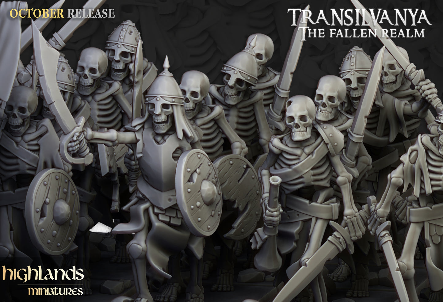 Skeleton Warriors with Swords Unit - Highlands Miniatures