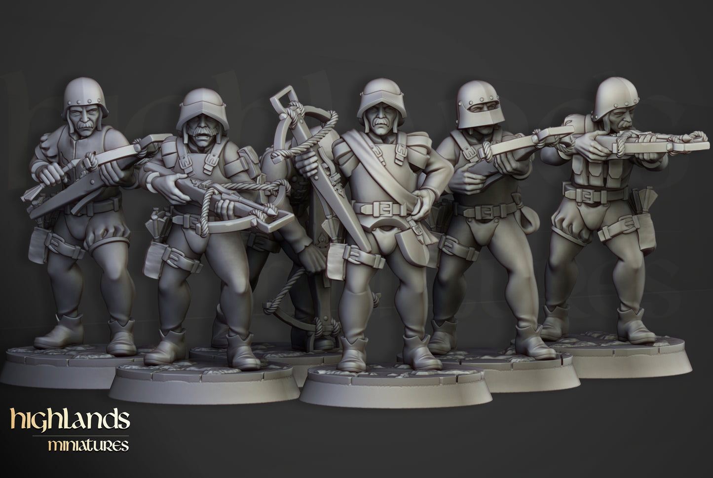 Sunland Crossbowmen Militia - Highlands Miniatures