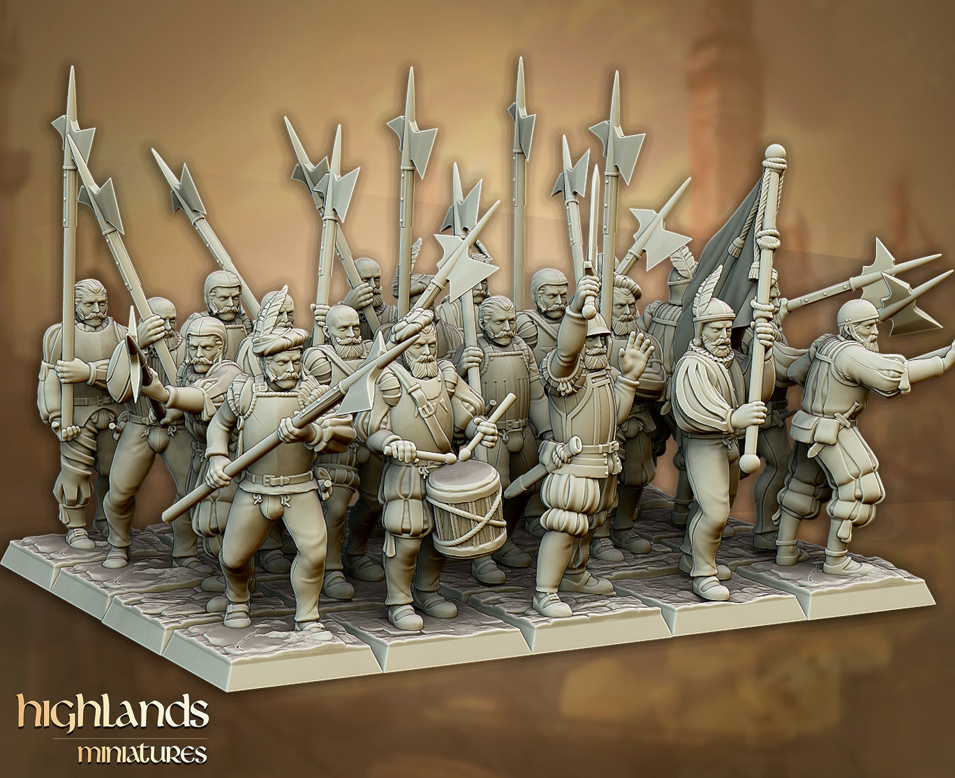 Troupes impériales de Sunland - Highlands Miniatures