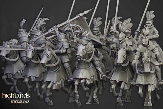 Sunland Knights on Horse - Highlands Miniatures