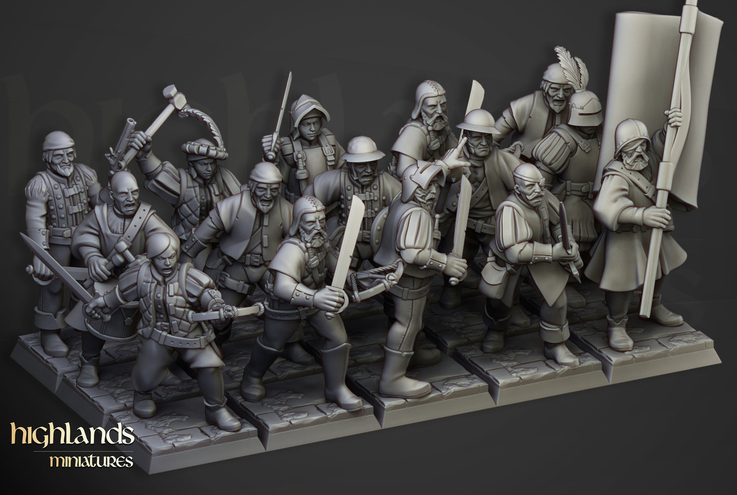 Sunland Militia - Highlands Miniatures