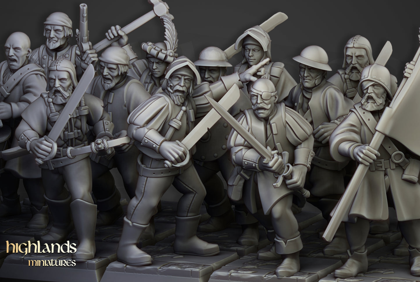 Sunland Militia - Highlands Miniatures