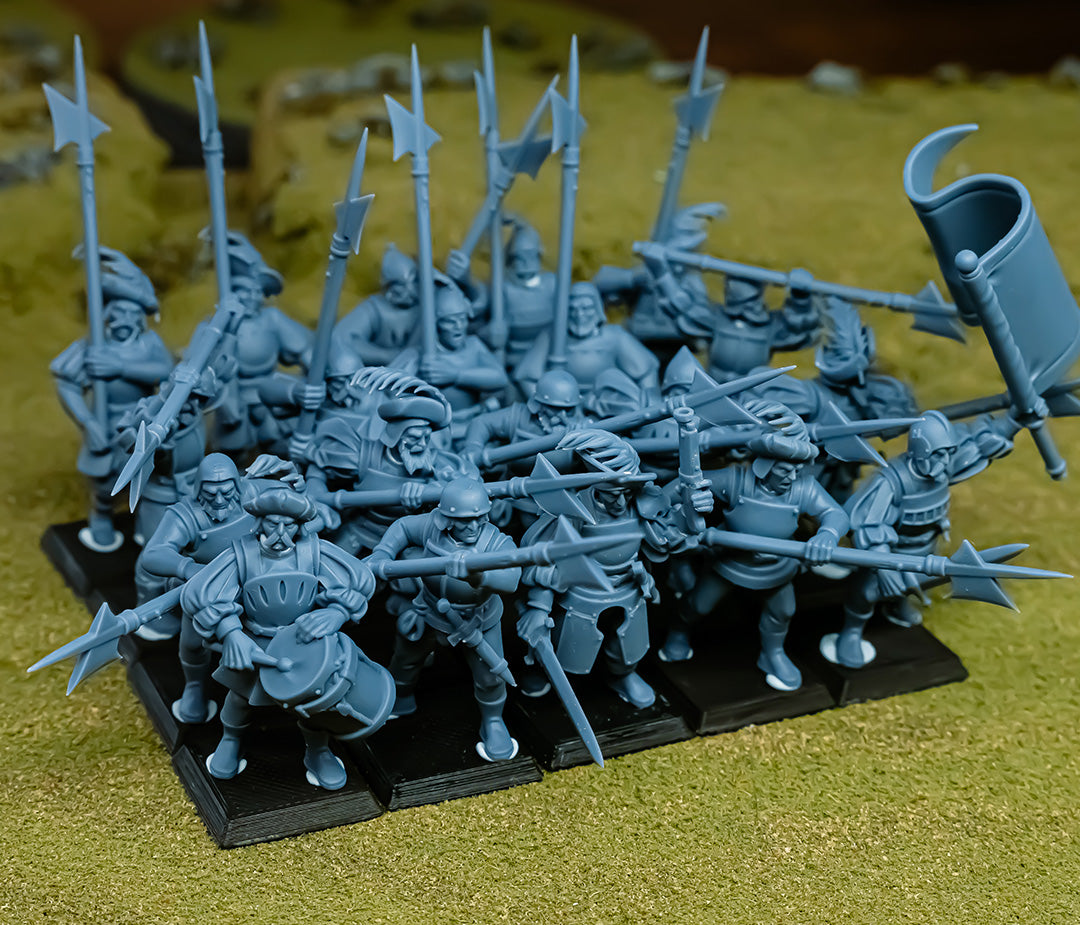 Sunland Troops with Halberds and Spears - Highlands Miniatures