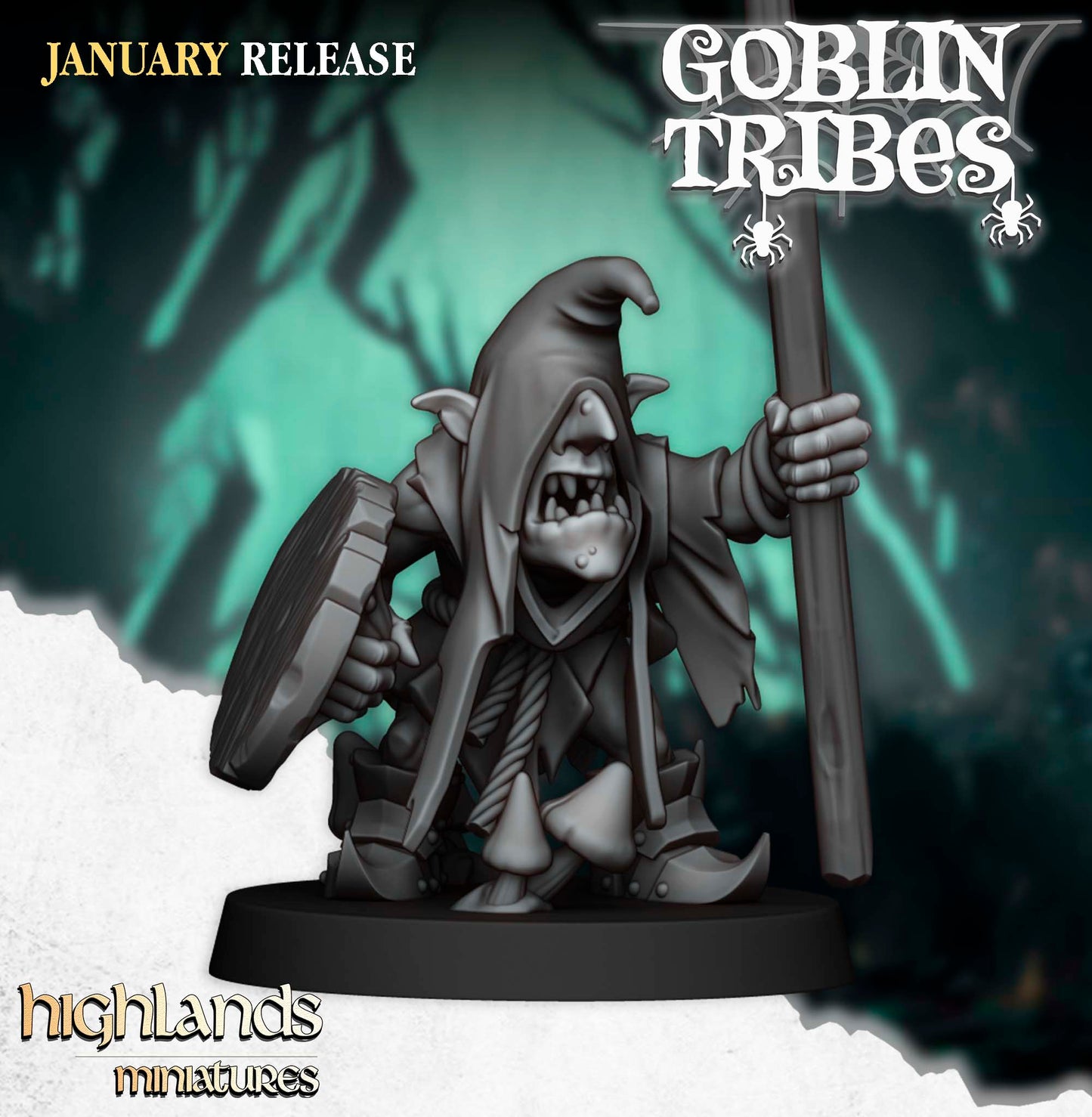 Swamp Goblin with Pikes- Highlands Miniatures