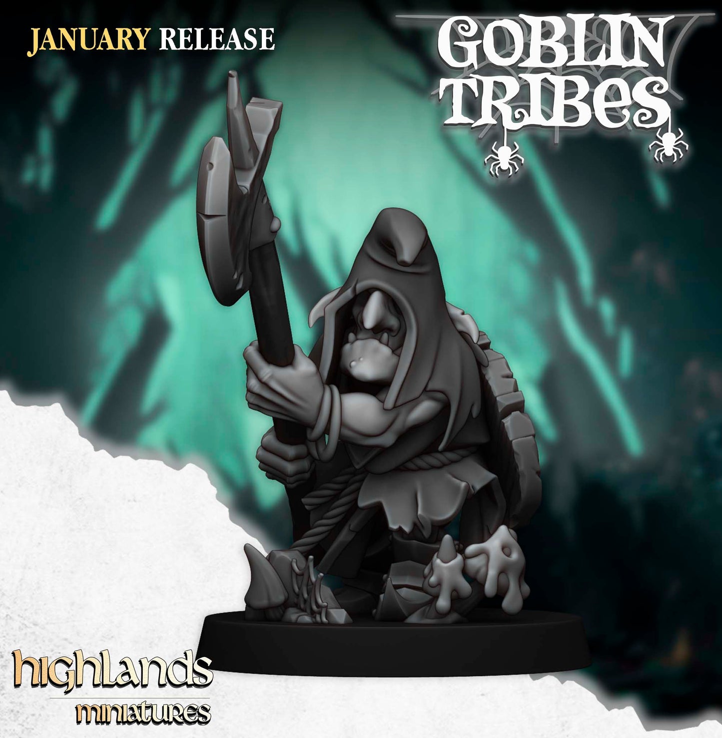 Swamp Goblin with Pikes- Highlands Miniatures