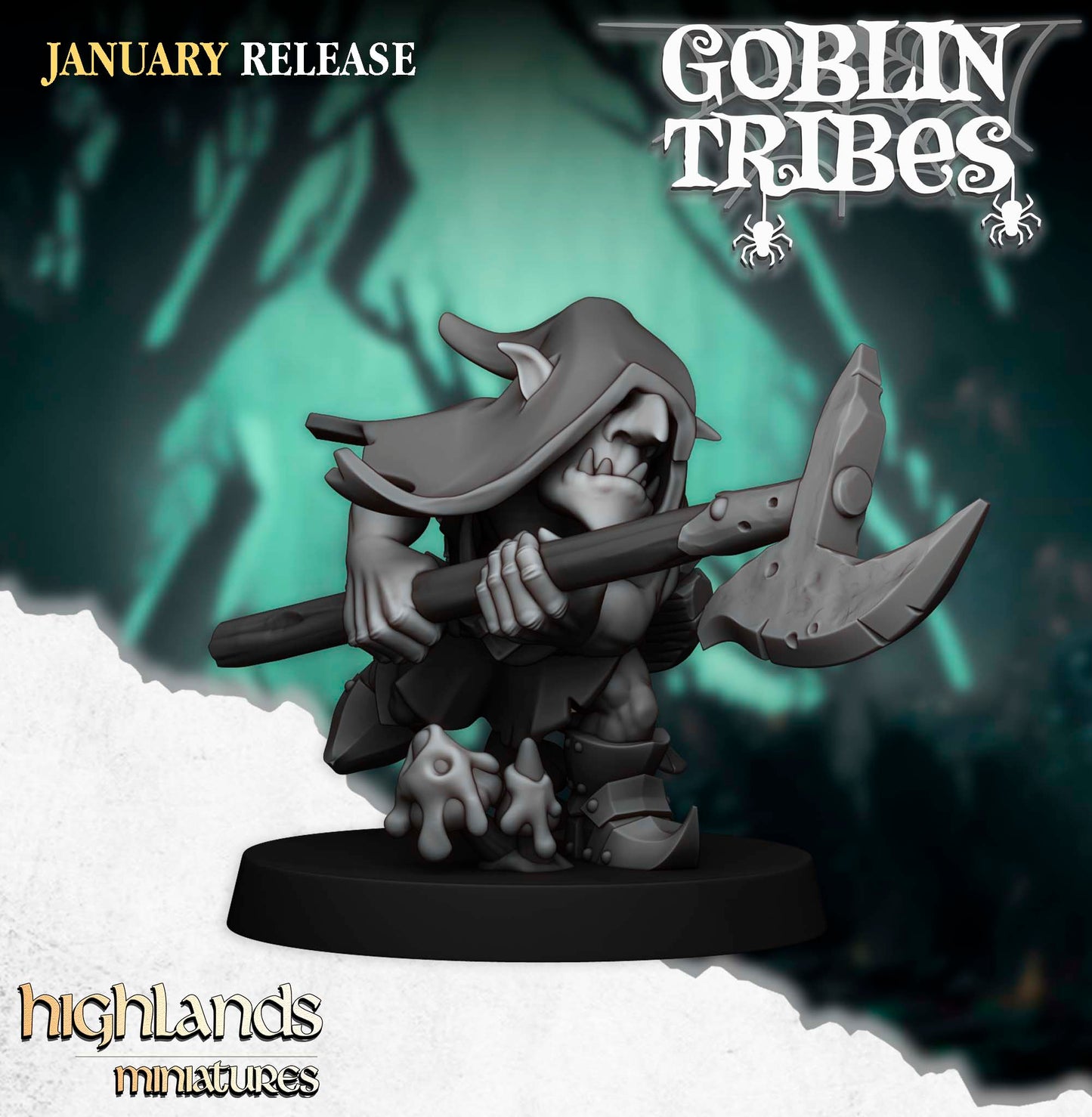 Swamp Goblin with Pikes- Highlands Miniatures