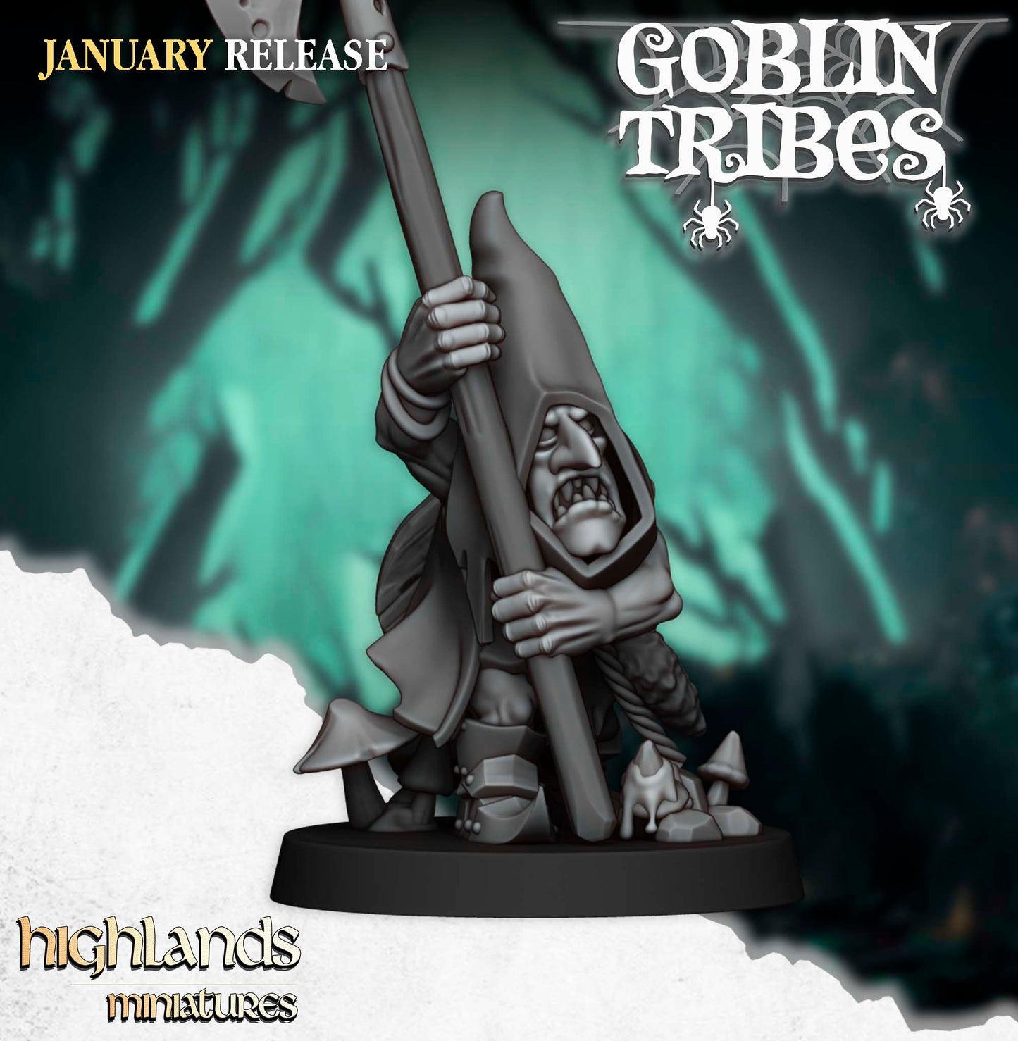 Swamp Goblin with Pikes- Highlands Miniatures