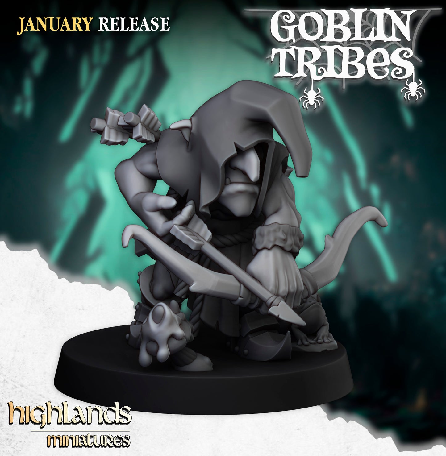 Swamp Goblin with Bows - Highlands Miniatures