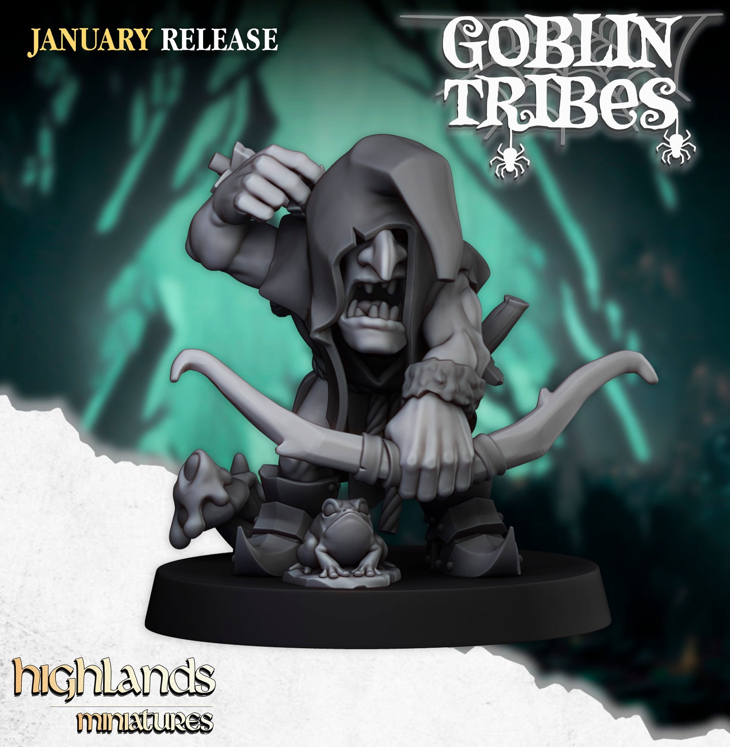 Swamp Goblin with Bows - Highlands Miniatures