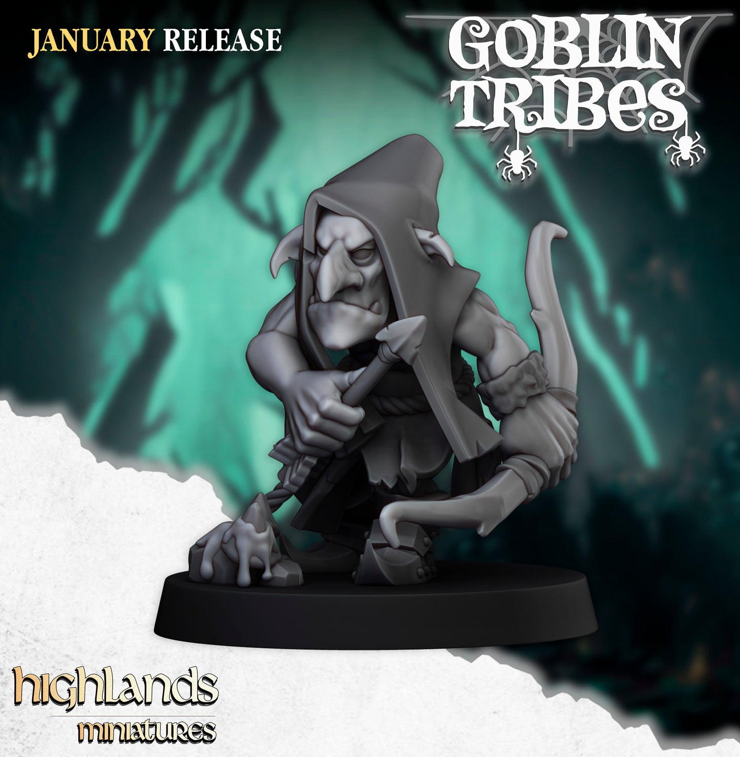 Swamp Goblin with Bows - Highlands Miniatures