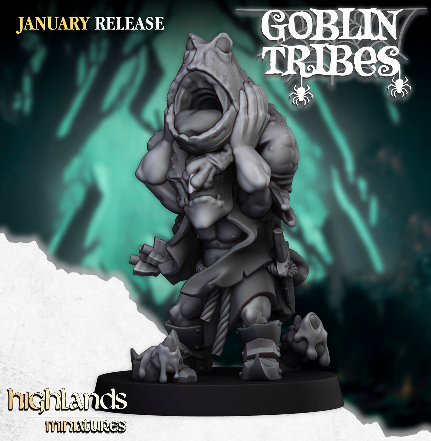 Swamp Goblin with Bows - Highlands Miniatures