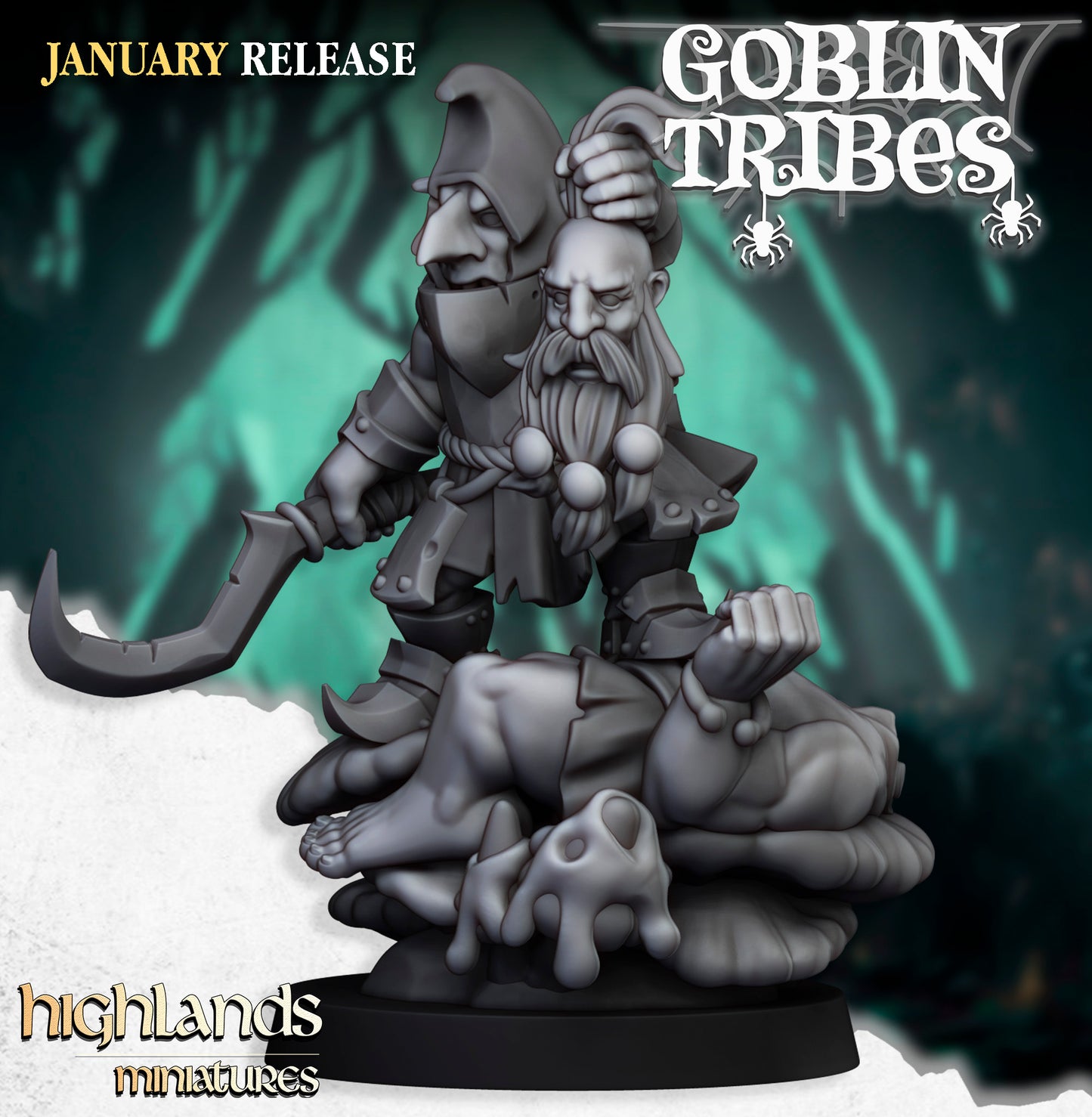 Swamp Goblin Boss - Highlands Miniatures