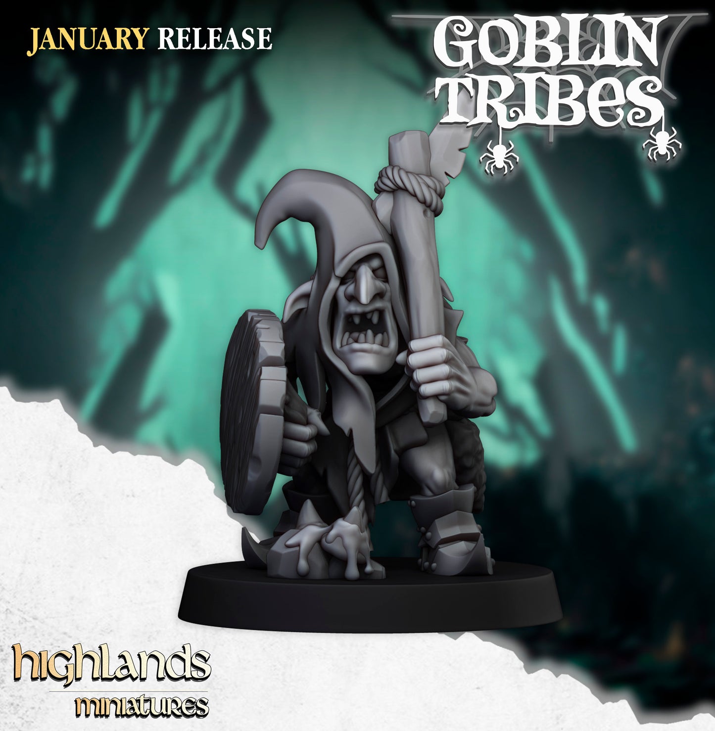 Swamp Goblin with Hand Weapons- Highlands Miniatures