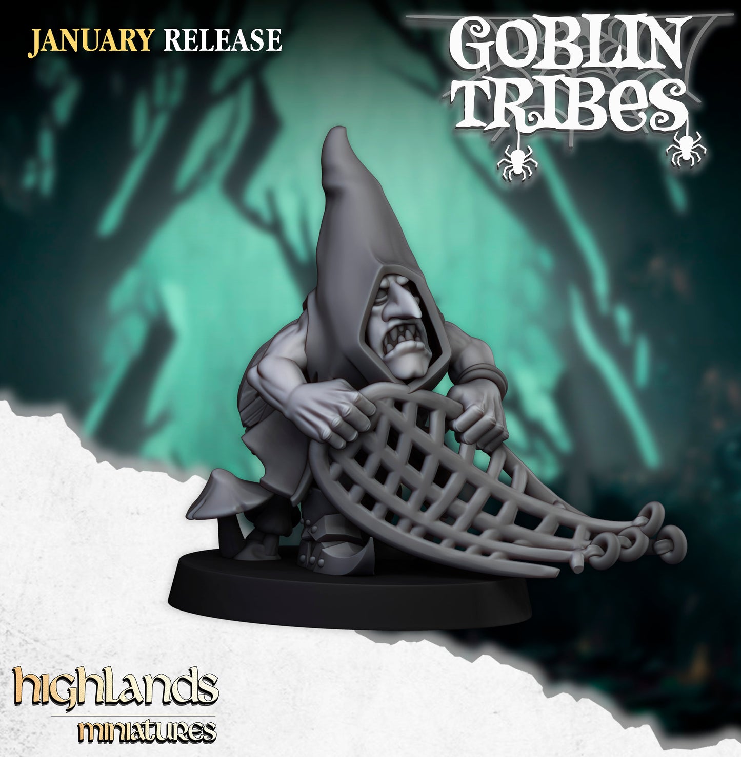 Swamp Goblin with Hand Weapons- Highlands Miniatures