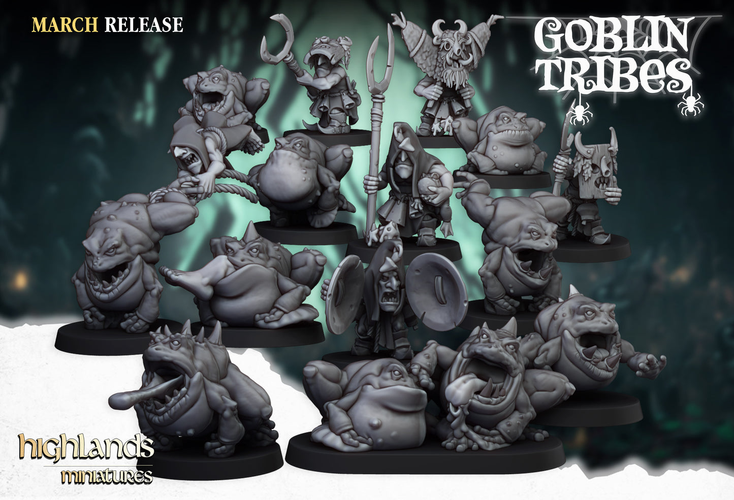 Swamp Goblins Herd - Highlands Miniatures