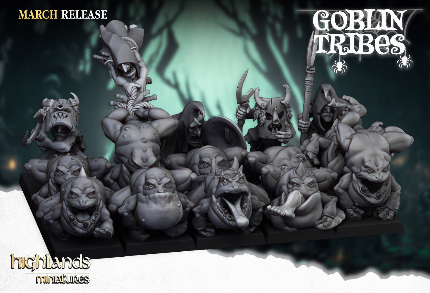 Troupeau de gobelins des marais - Highlands Miniatures