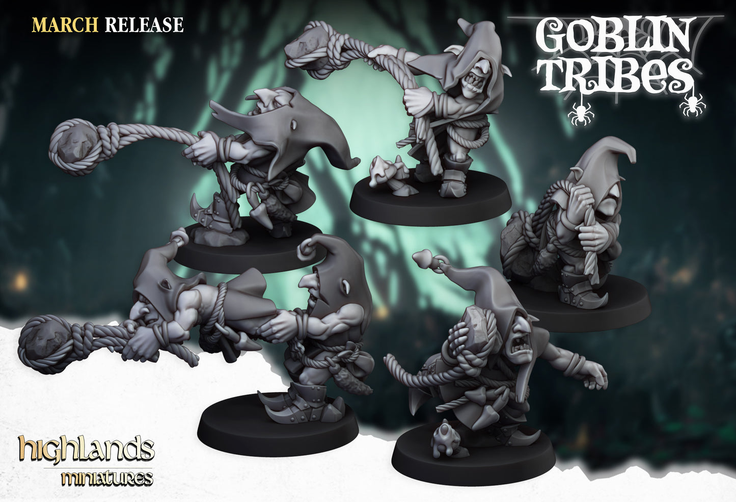 Lanceurs de pierres des gobelins des marais - Highlands Miniatures