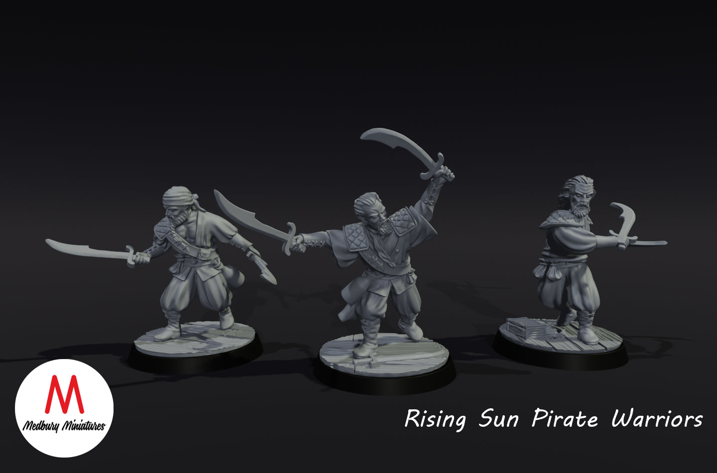 Piratenkrieger der aufgehenden Sonne 1 - Medbury Miniatures