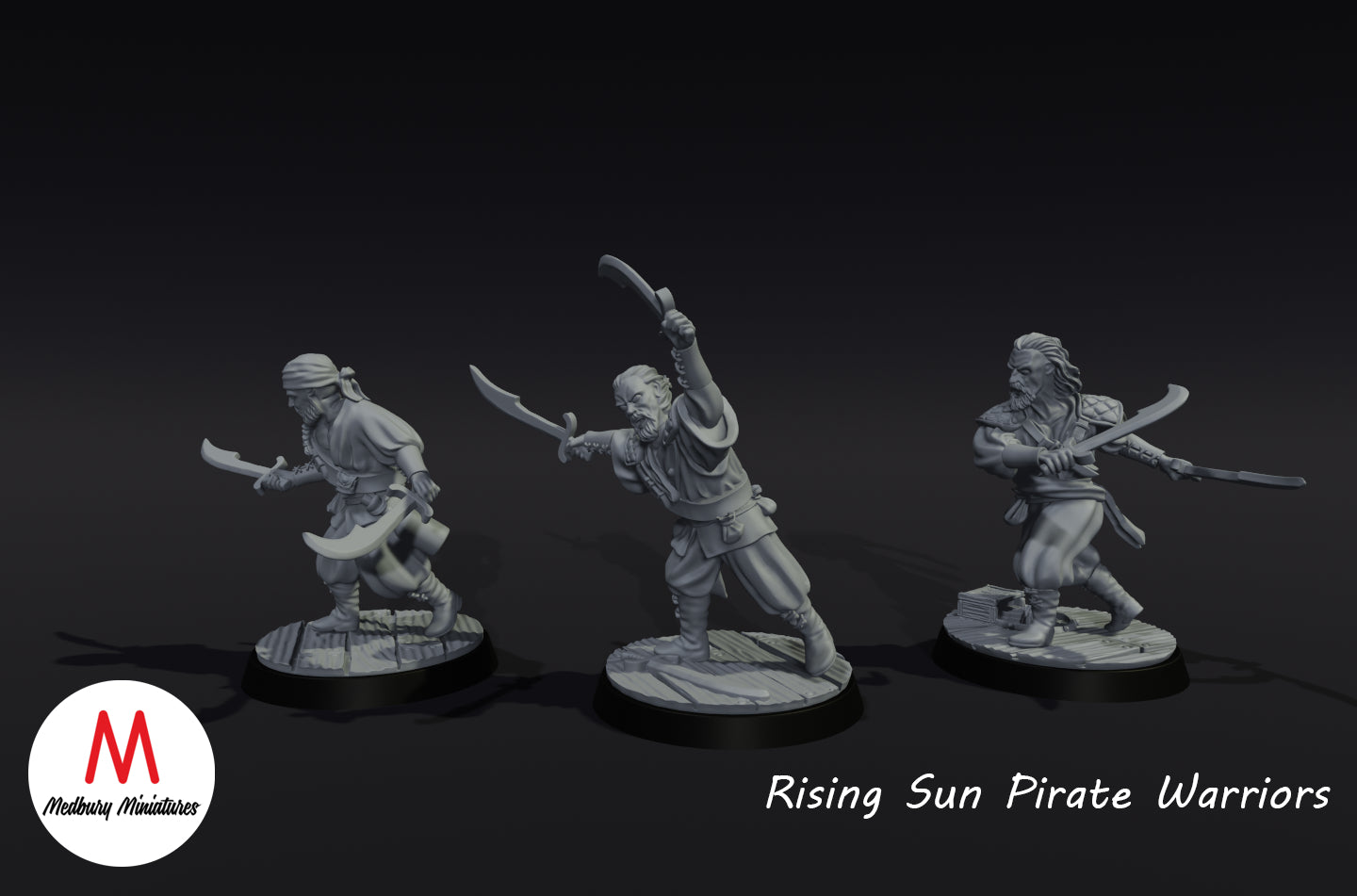 Piratenkrieger der aufgehenden Sonne 1 - Medbury Miniatures