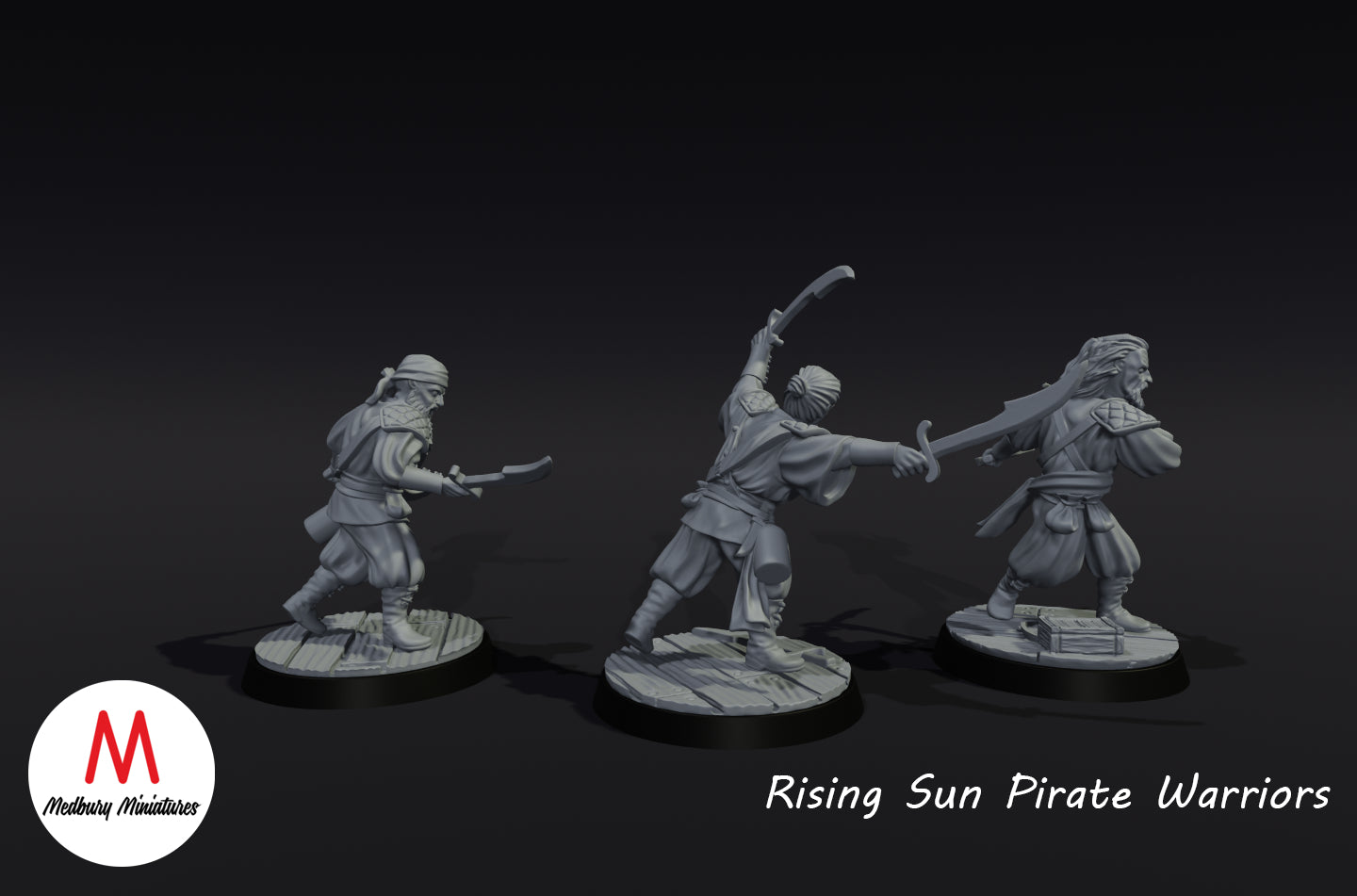 Piratenkrieger der aufgehenden Sonne 1 - Medbury Miniatures