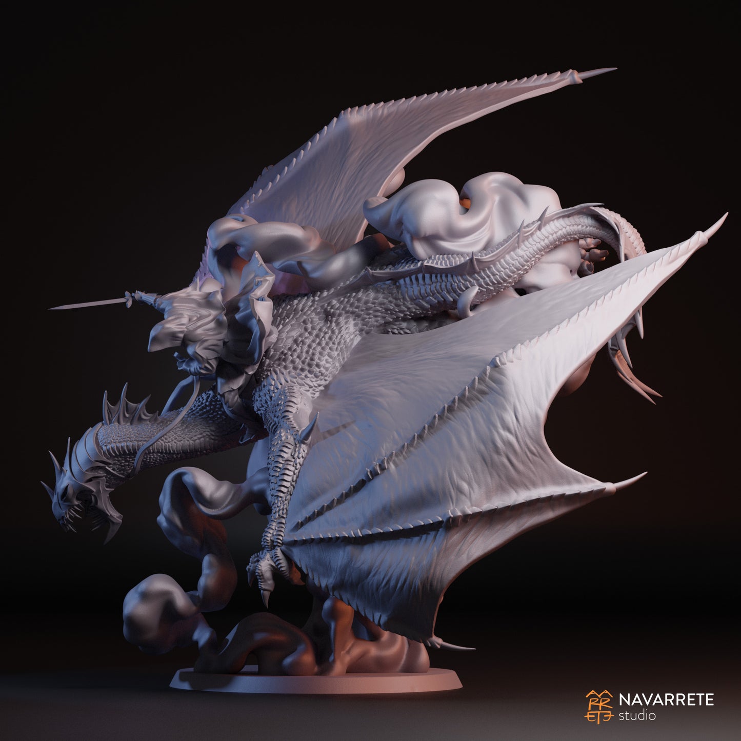 Le Maître de l'Ombre sur Wyvern - Studio Navarrete