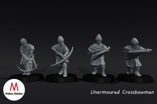 Unarmoured Crossbowmen - Medbury Miniatures