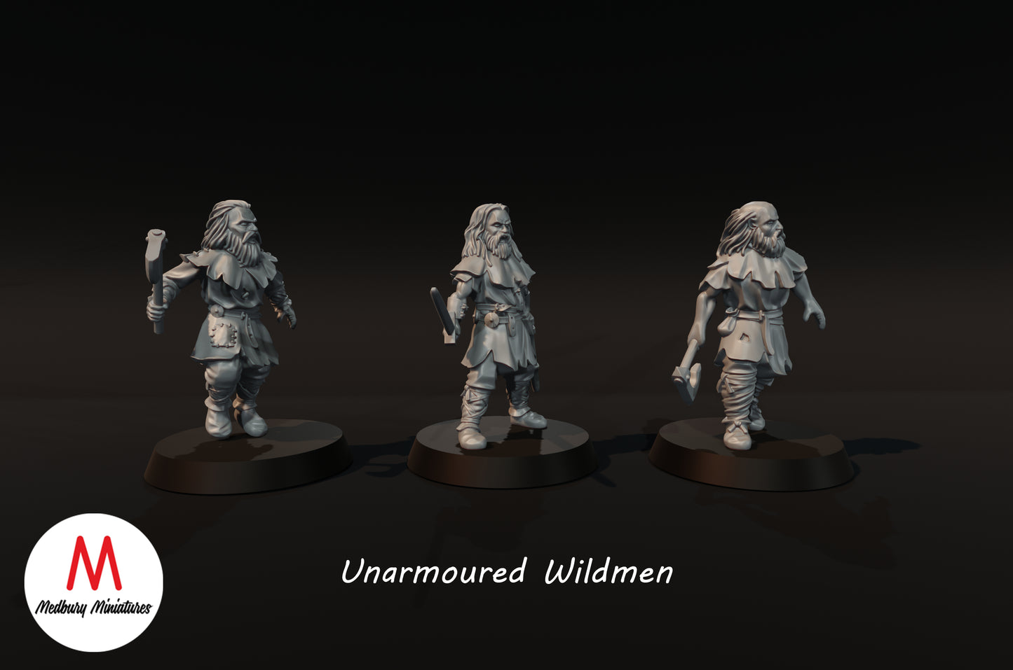 Ungepanzerte Wildmänner - Medbury Miniatures