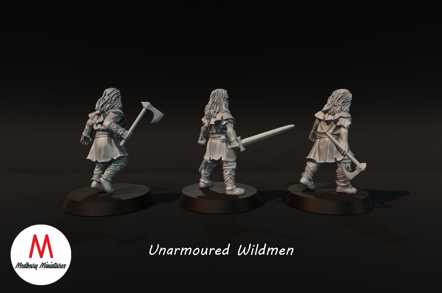 Ungepanzerte Wildmänner - Medbury Miniatures