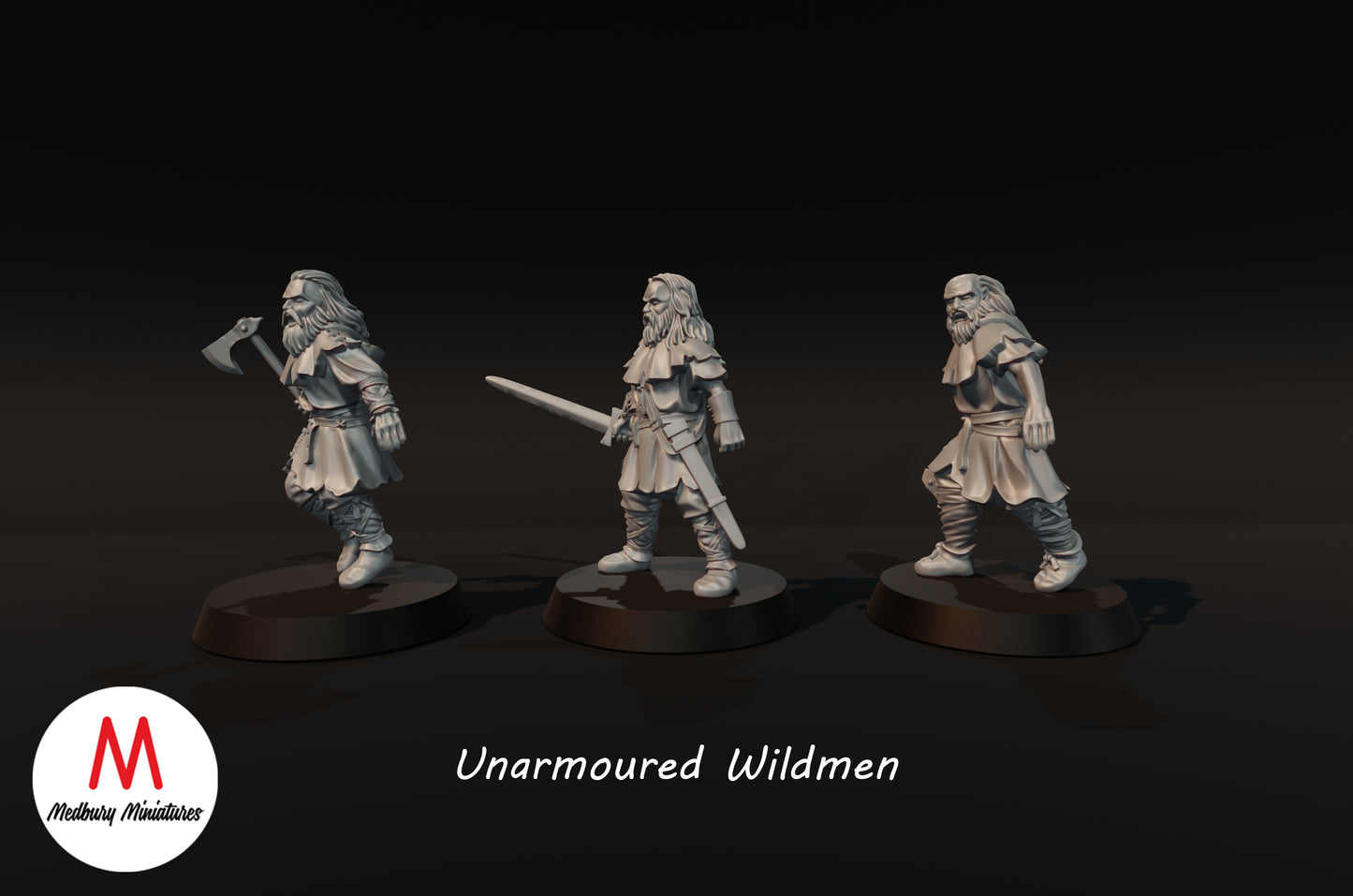 Ungepanzerte Wildmänner - Medbury Miniatures