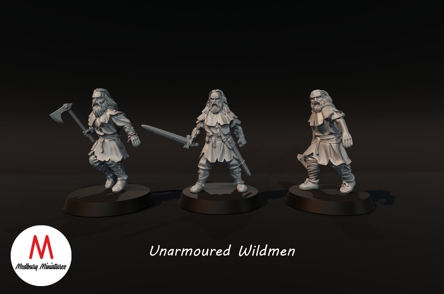 Ungepanzerte Wildmänner - Medbury Miniatures