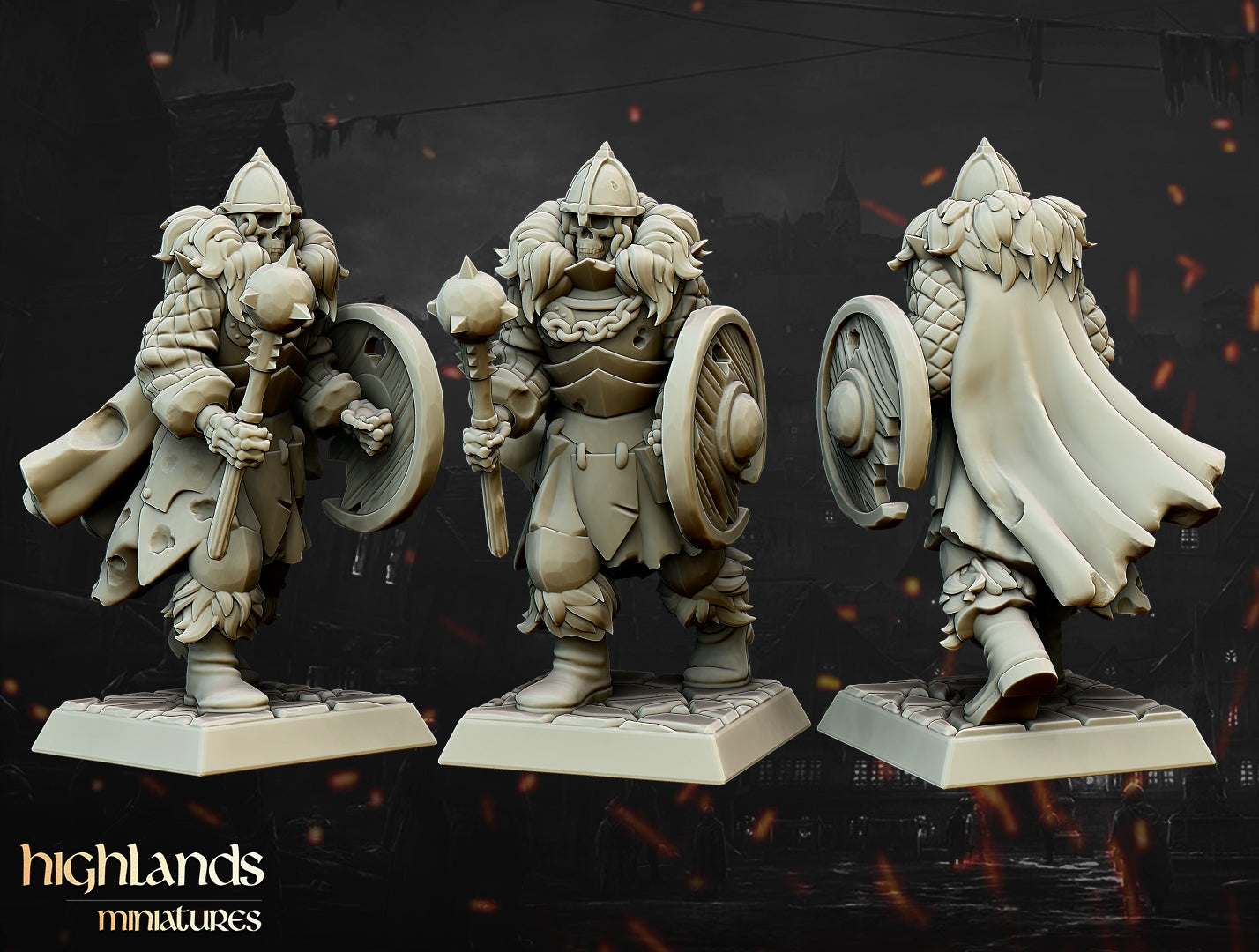 Unité centrale des morts-vivants Blackwatch - Highlands Miniatures