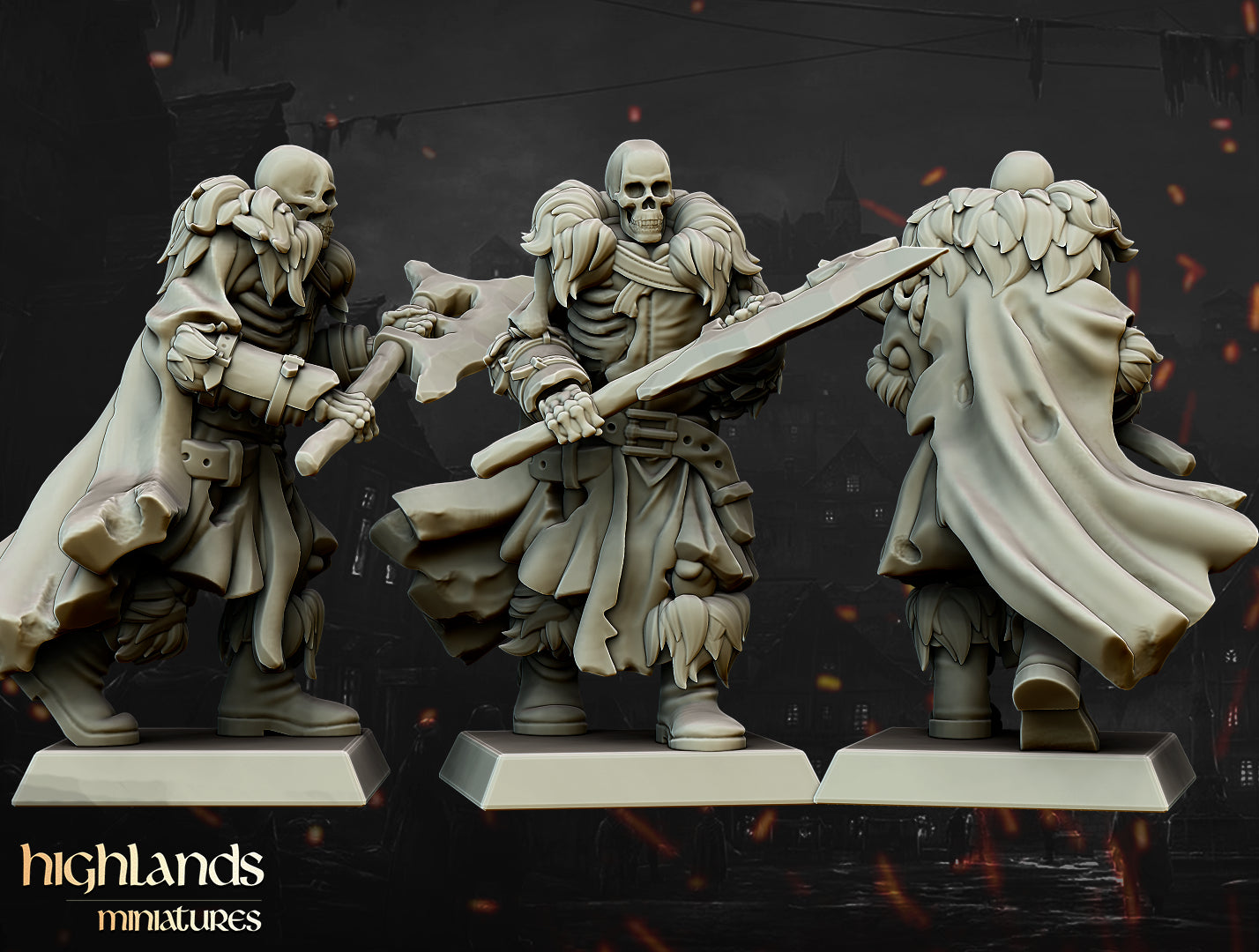 Unité centrale des morts-vivants Blackwatch - Highlands Miniatures