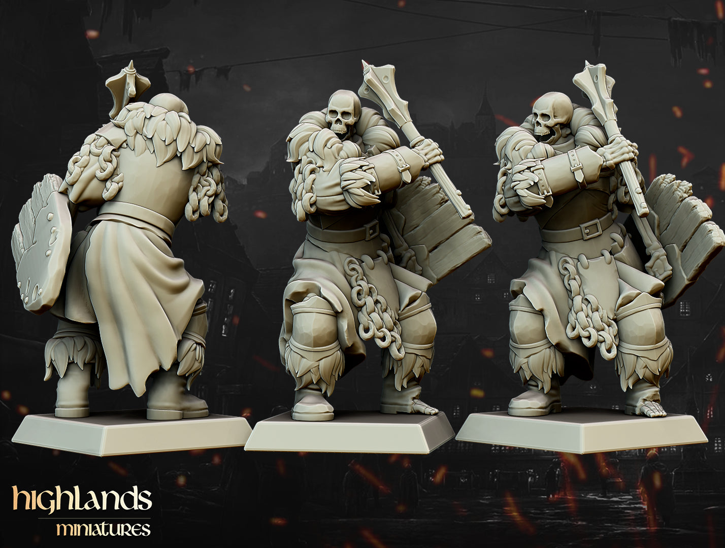 Unité centrale des morts-vivants Blackwatch - Highlands Miniatures