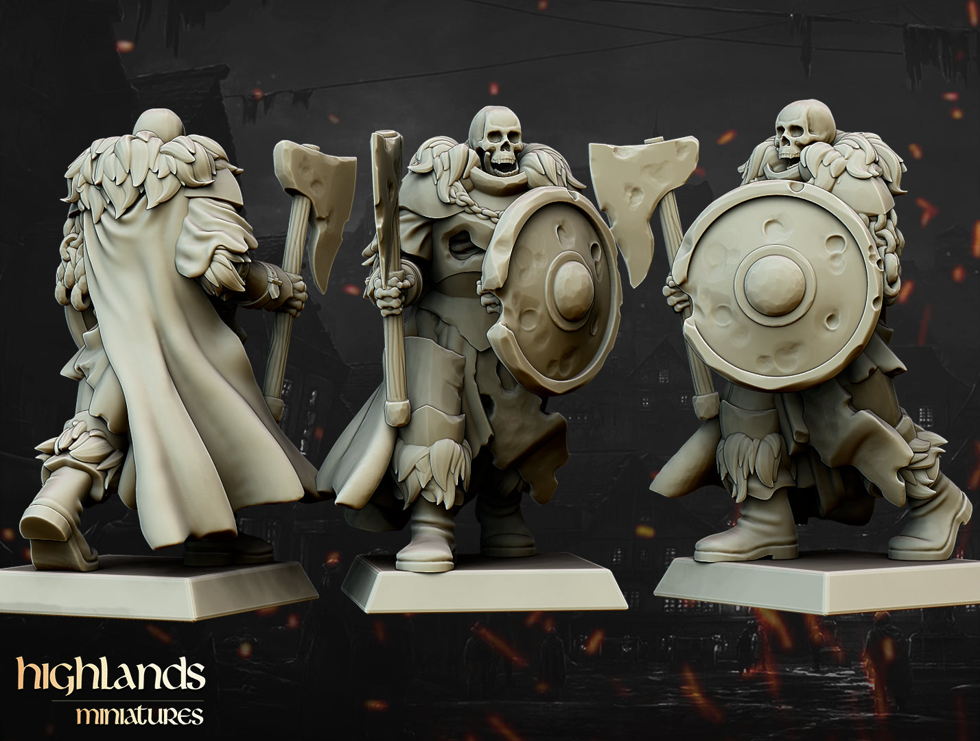 Unité centrale des morts-vivants Blackwatch - Highlands Miniatures