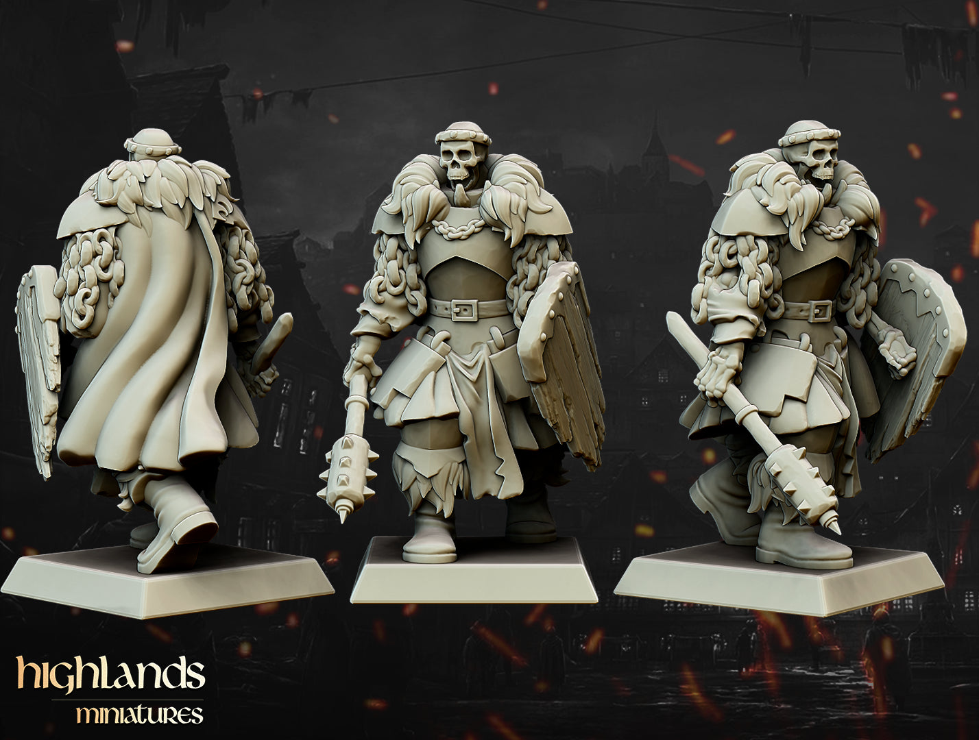 Unité centrale des morts-vivants Blackwatch - Highlands Miniatures